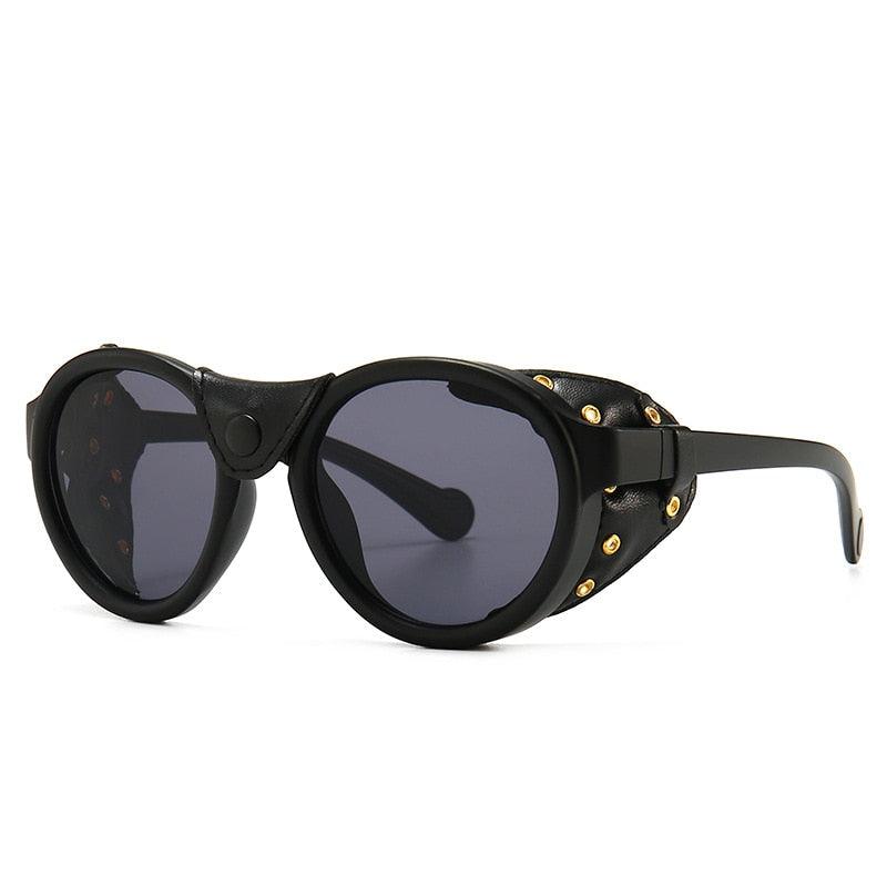 Marcus Steampunk Round Sunglasses Goggles - The Burner Shop