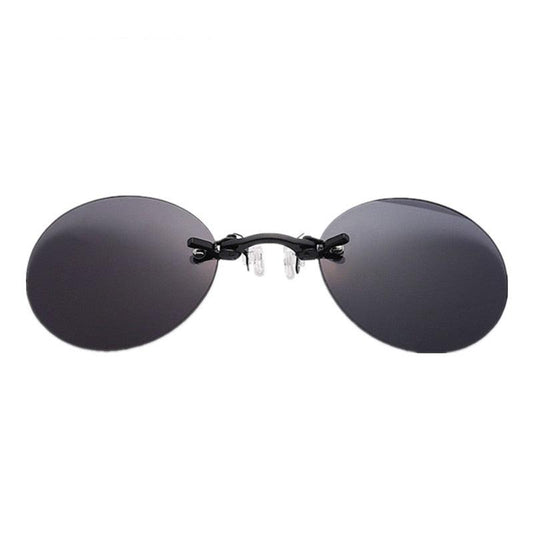 Matrix Morpheus Rimless Oval Sunglasses Sunglasses - The Burner Shop