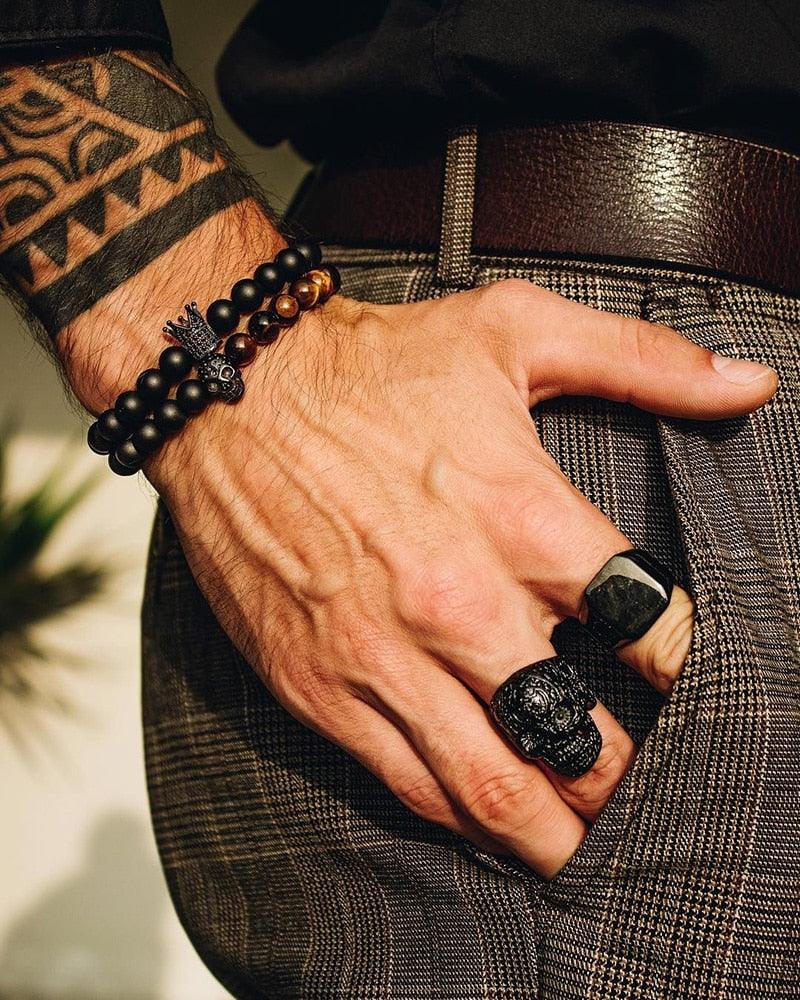 Matte Oxyn Stone Bead Bracelets Bracelets - The Burner Shop