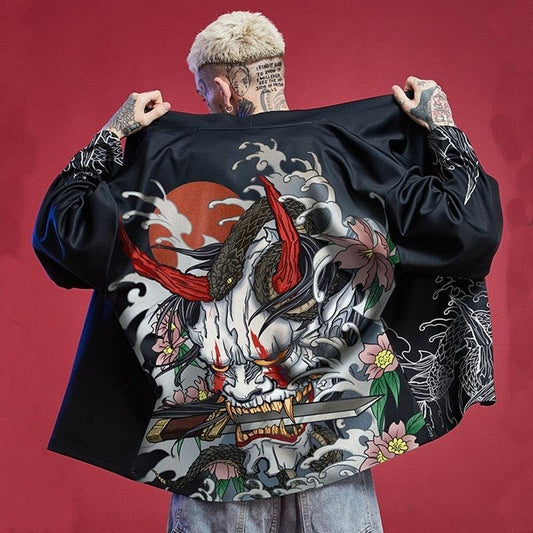 Men's Japanese Kimono Kimonos - The Burner Shop
