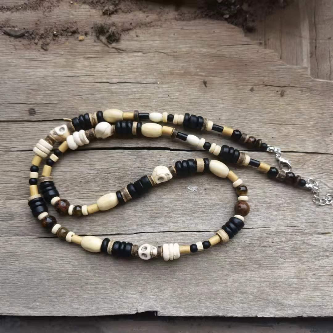 Men's Stone Beaded Necklace Necklaces - The Burner Shop