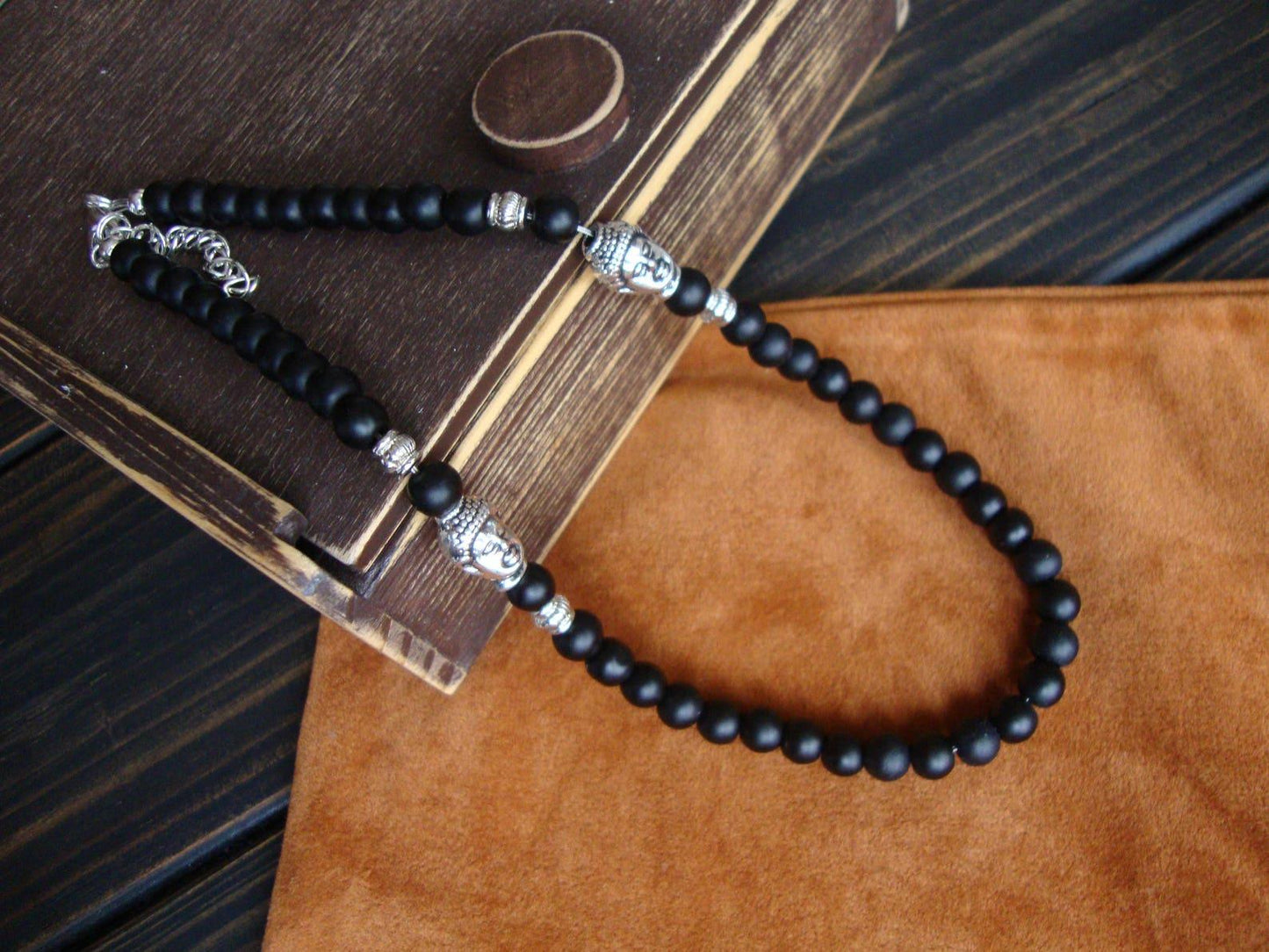 Men's Stone Beaded Necklace Necklaces - The Burner Shop