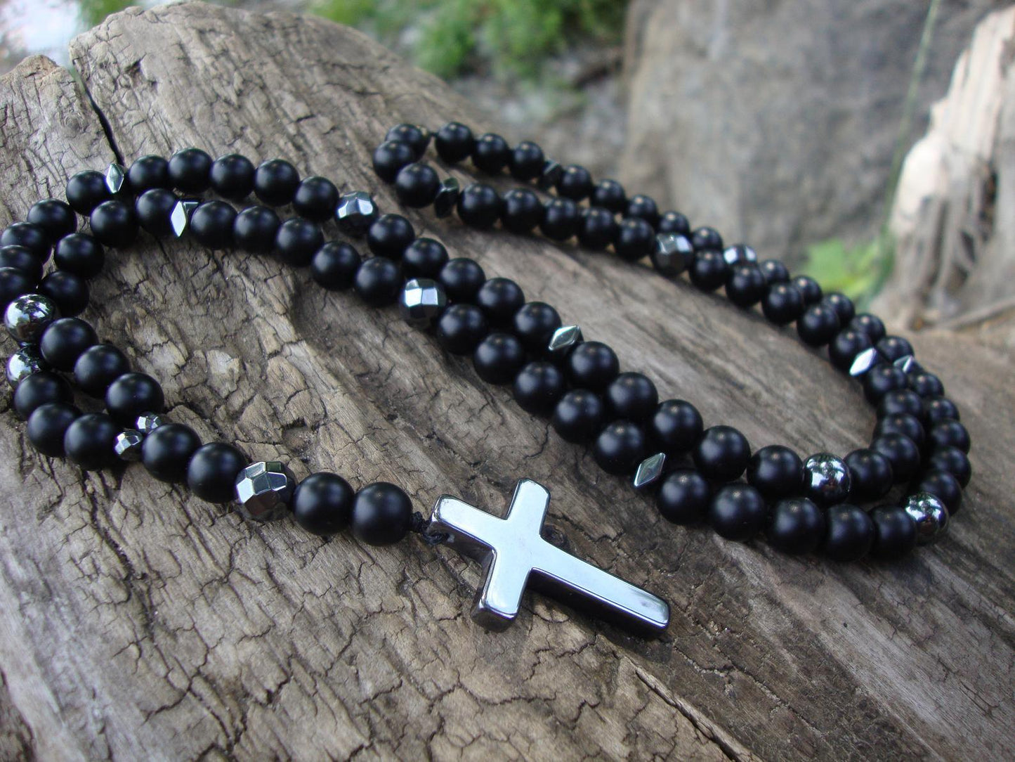 Men's Stone Beaded Necklace Necklaces - The Burner Shop