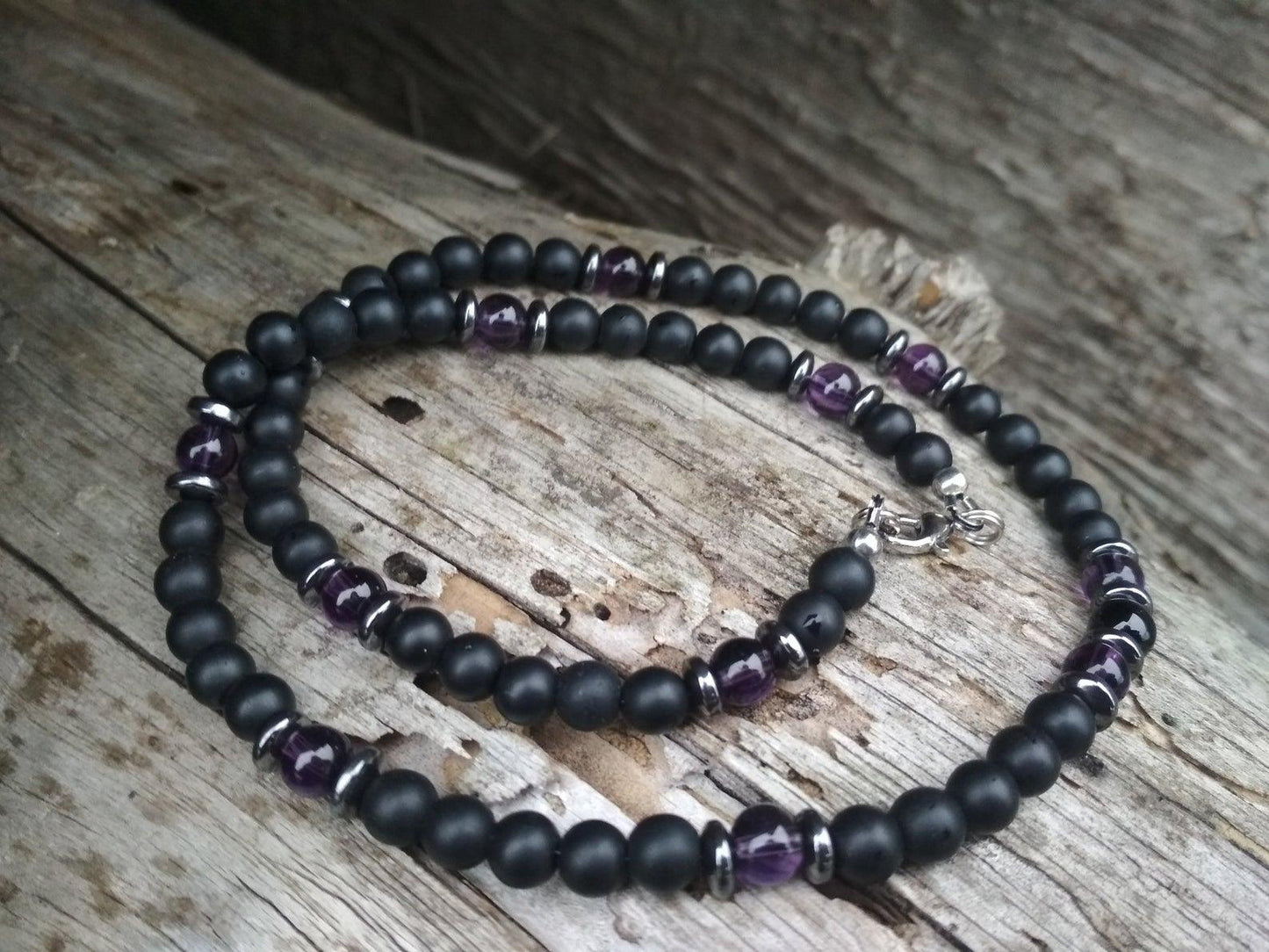 Men's Stone Beaded Necklace Necklaces - The Burner Shop