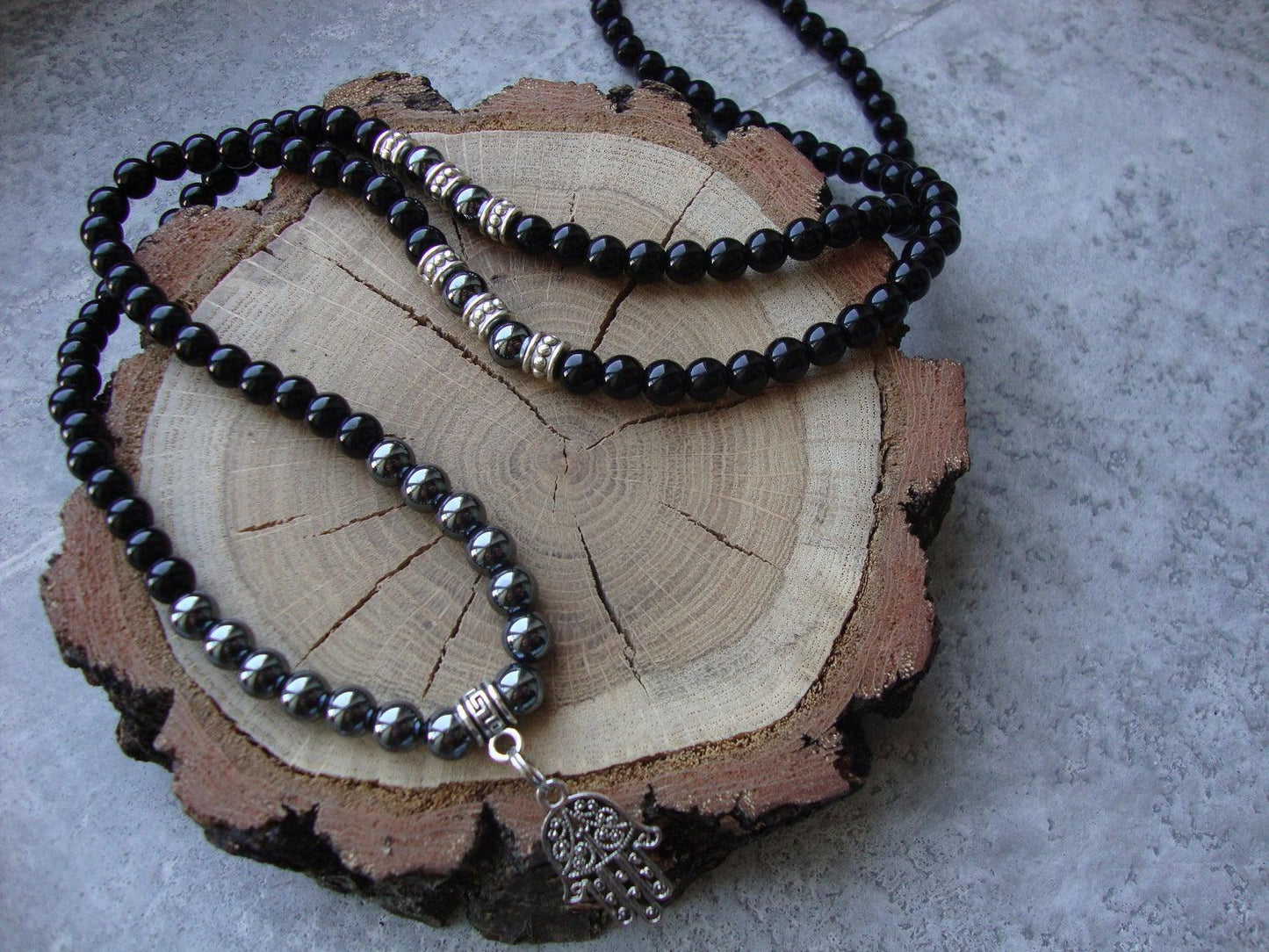 Men's Stone Beaded Necklace Necklaces - The Burner Shop