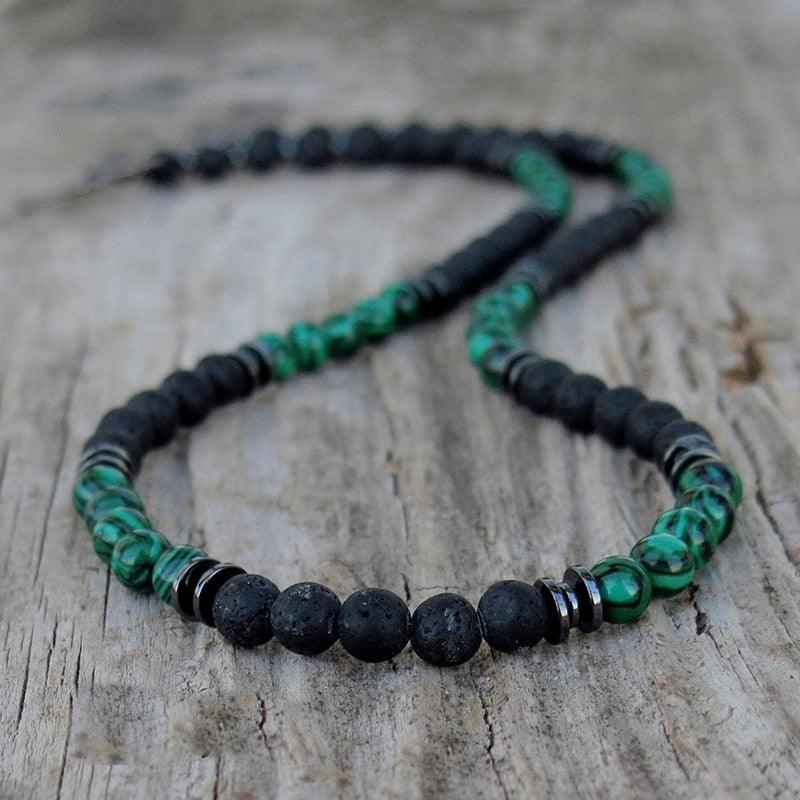 Men's Stone Beaded Necklace Necklaces - The Burner Shop