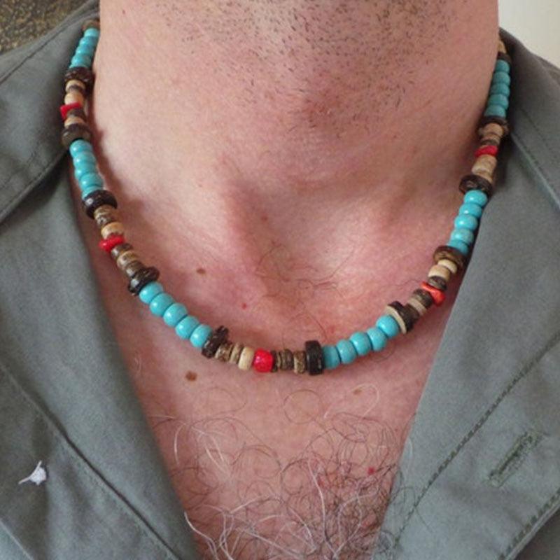 Men's Stone Beaded Necklace Necklaces - The Burner Shop