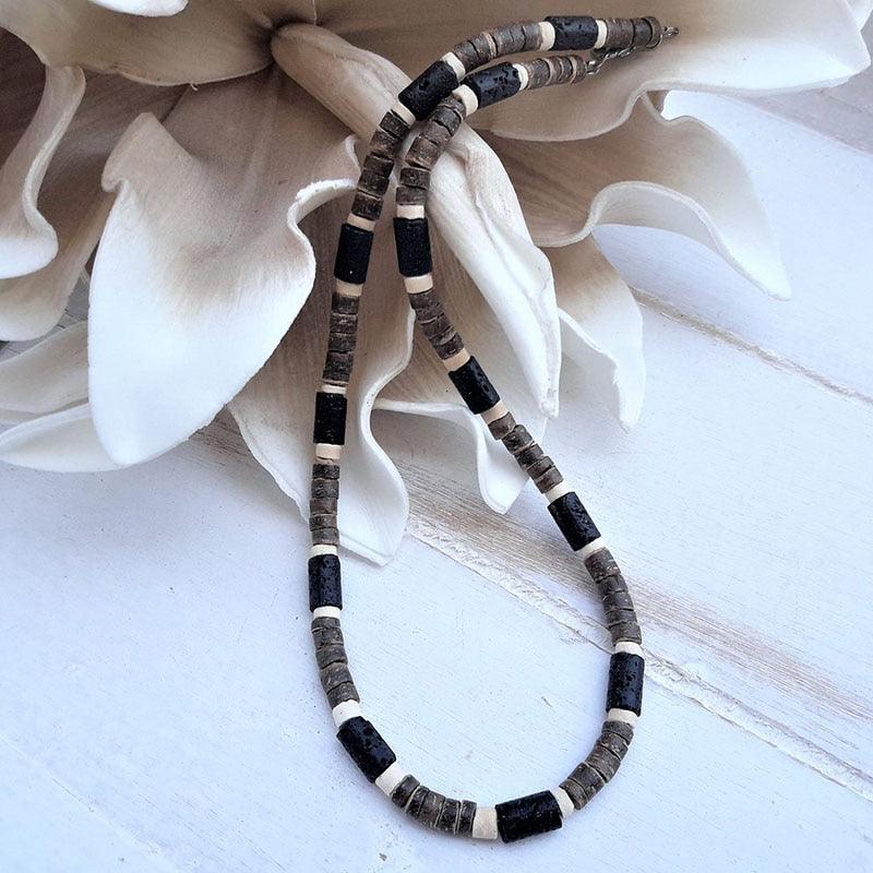 Men's Stone Beaded Necklace Necklaces - The Burner Shop
