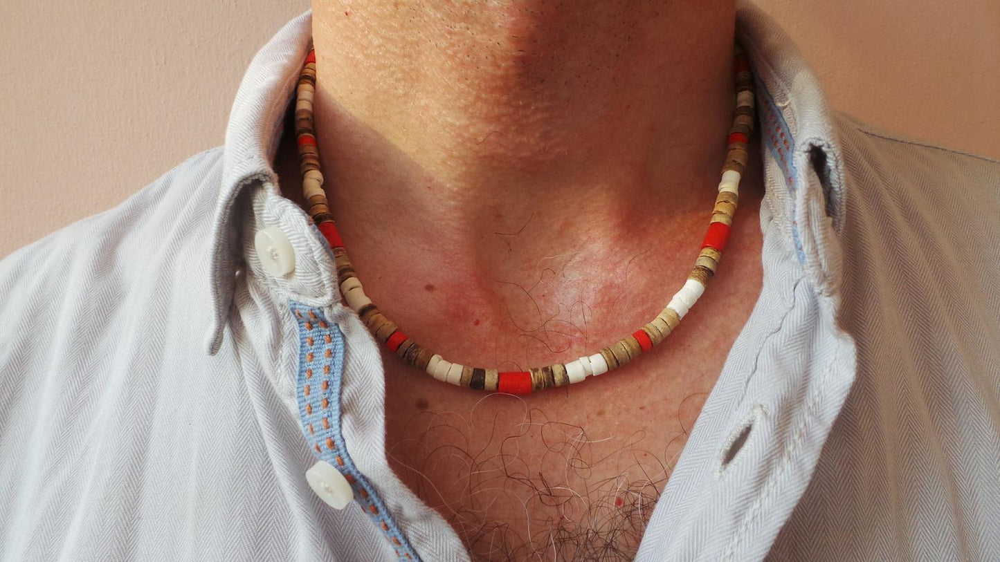 Men's Stone Beaded Necklace Necklaces - The Burner Shop