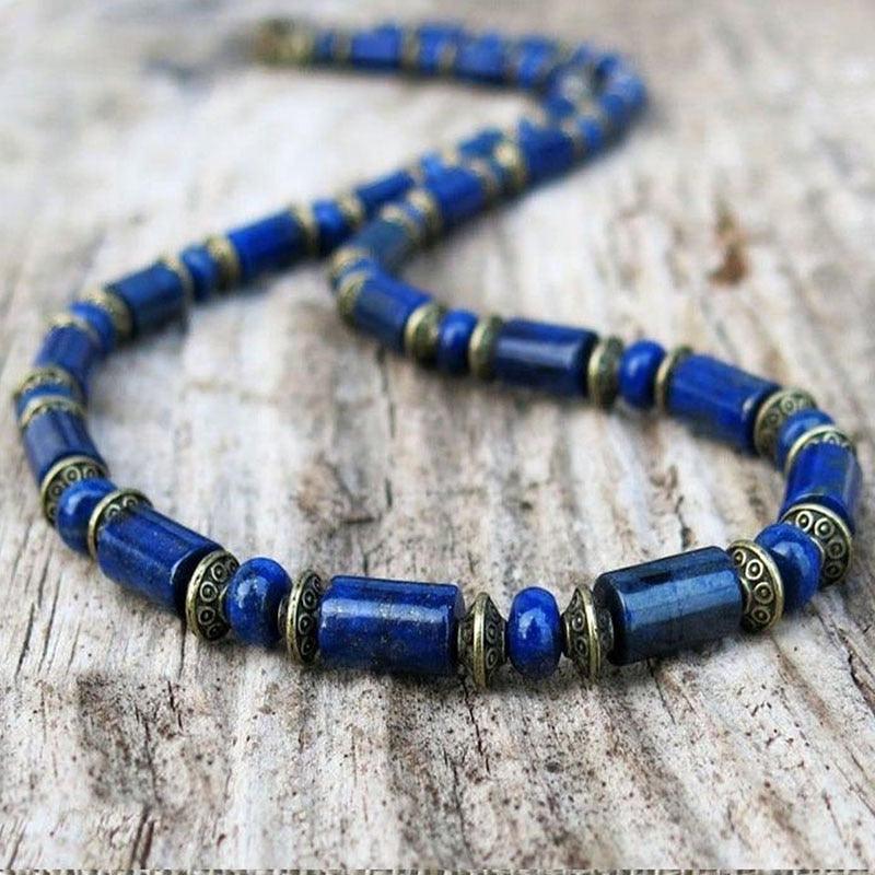 Men's Stone Beaded Necklace Necklaces - The Burner Shop