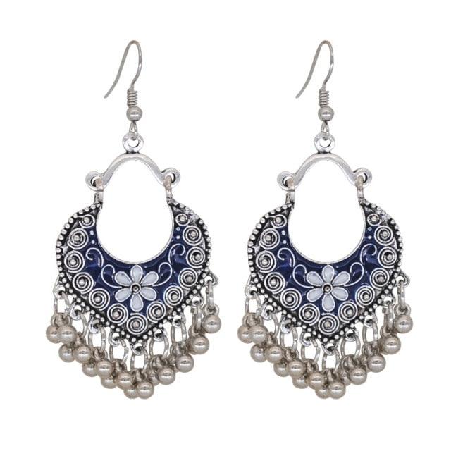 Metal Coin Drop Earrings Earrings - The Burner Shop