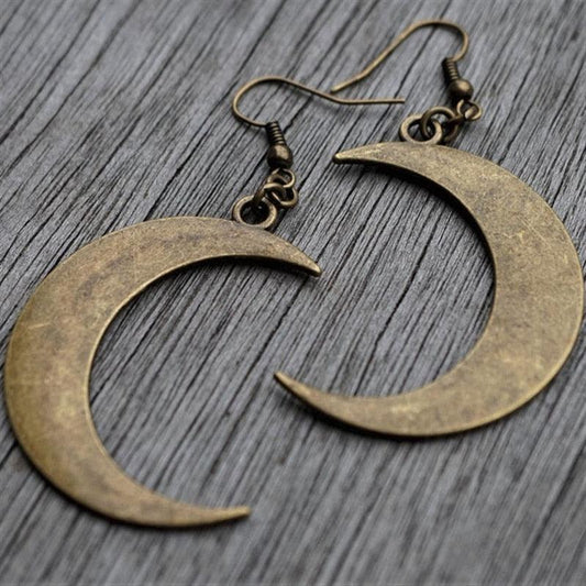 Moon Crescent Drop Earring Earrings - The Burner Shop