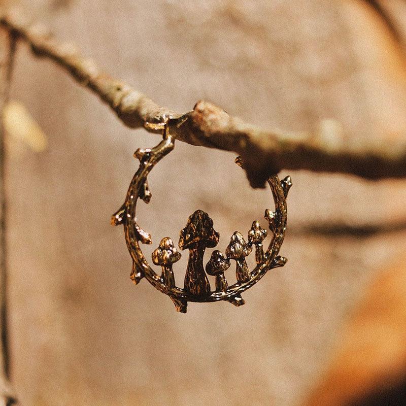 Nature Design Metal Hoop Earrings Earrings - The Burner Shop