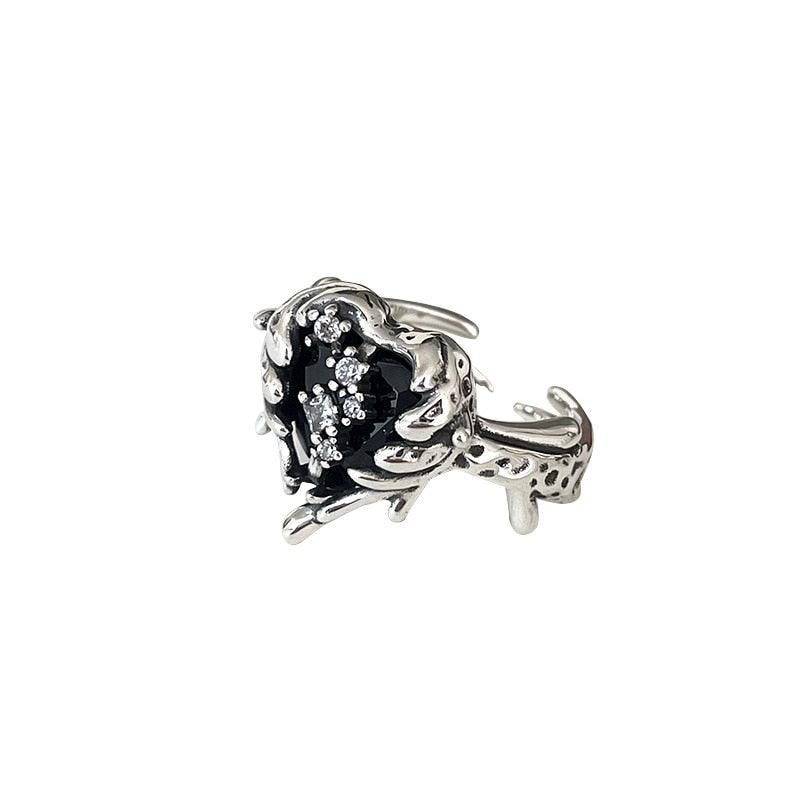 Opal Irregular Natural Stone Ring Rings - The Burner Shop
