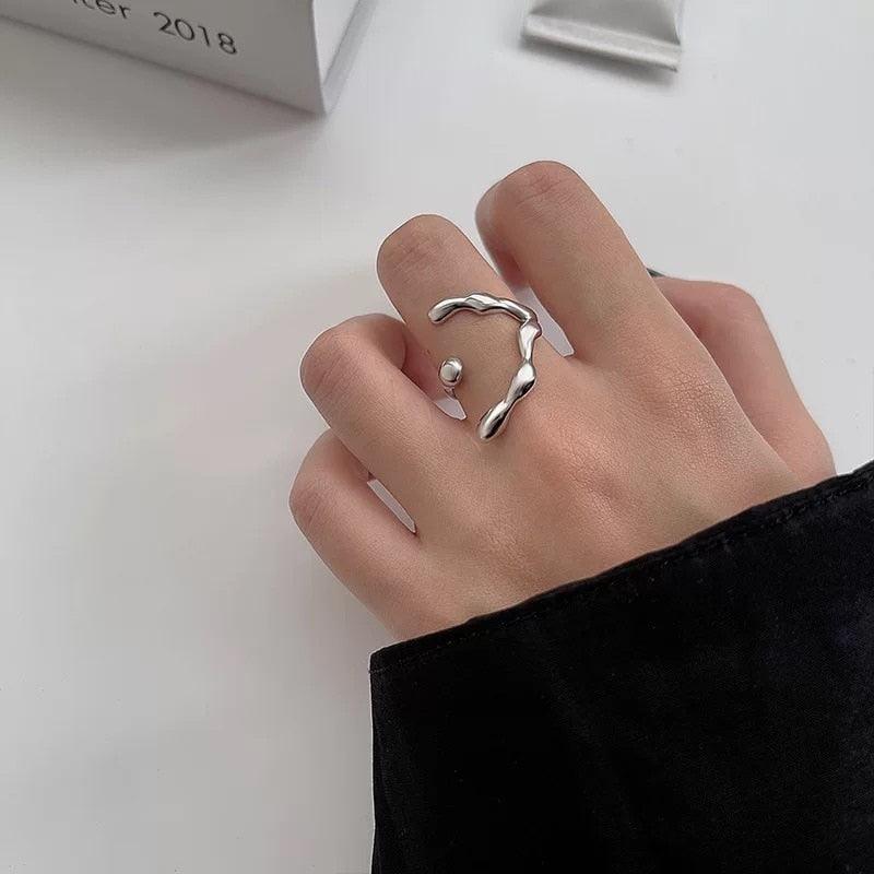 Opal Irregular Natural Stone Ring Rings - The Burner Shop