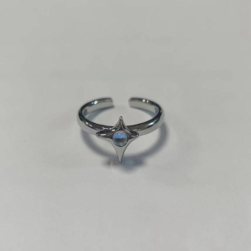 Opal Irregular Natural Stone Ring Rings - The Burner Shop