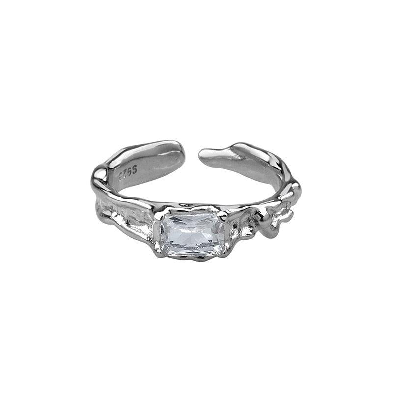 Opal Irregular Natural Stone Ring Rings - The Burner Shop
