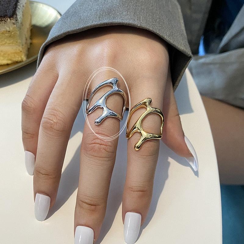 Opal Irregular Natural Stone Ring Rings - The Burner Shop