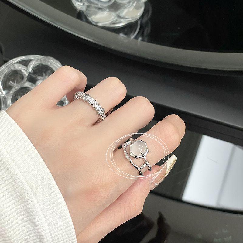 Opal Irregular Natural Stone Ring Rings - The Burner Shop