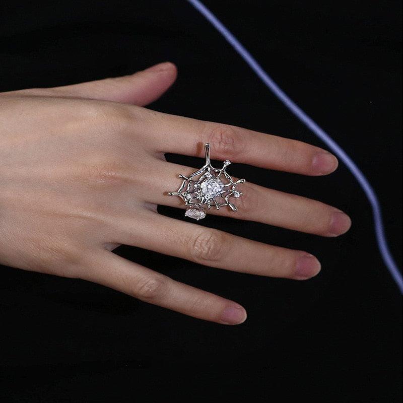 Opal Irregular Natural Stone Ring Rings - The Burner Shop