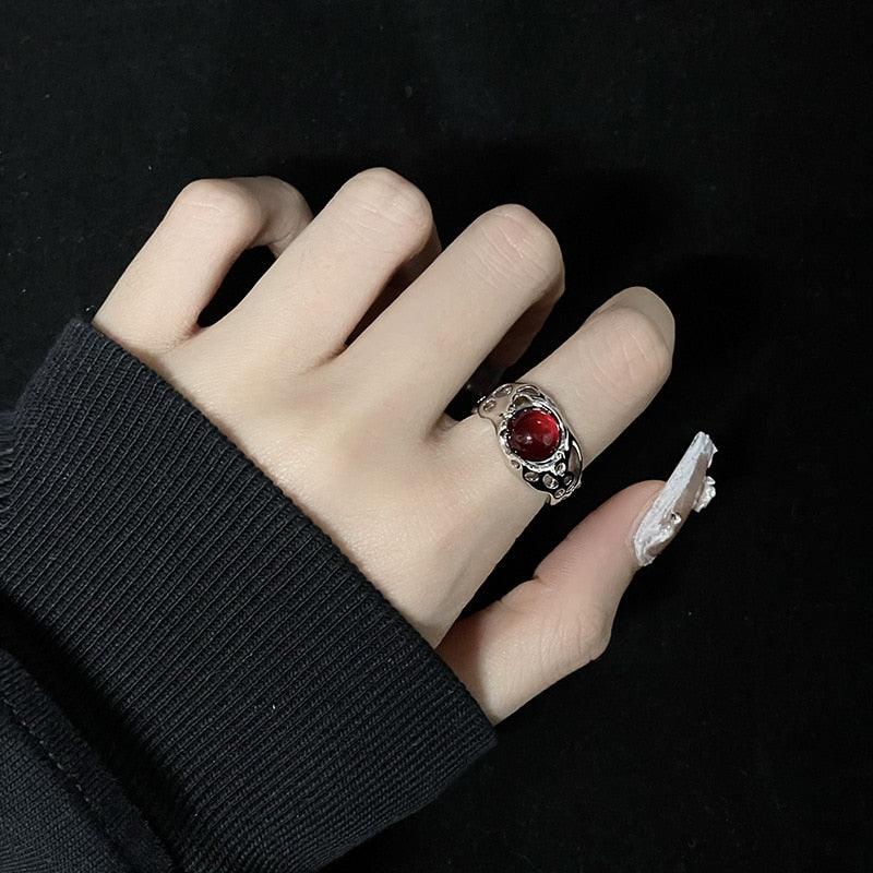 Opal Irregular Natural Stone Ring Rings - The Burner Shop