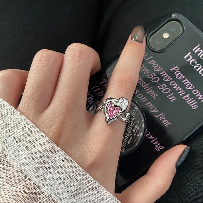 Opal Irregular Natural Stone Ring Rings - The Burner Shop