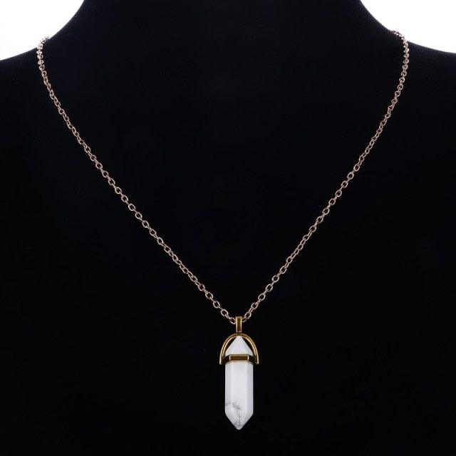 Quartz Stone Pendant Necklaces - The Burner Shop