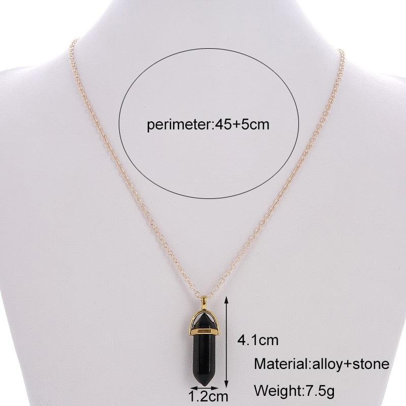 Quartz Stone Pendant Necklaces - The Burner Shop