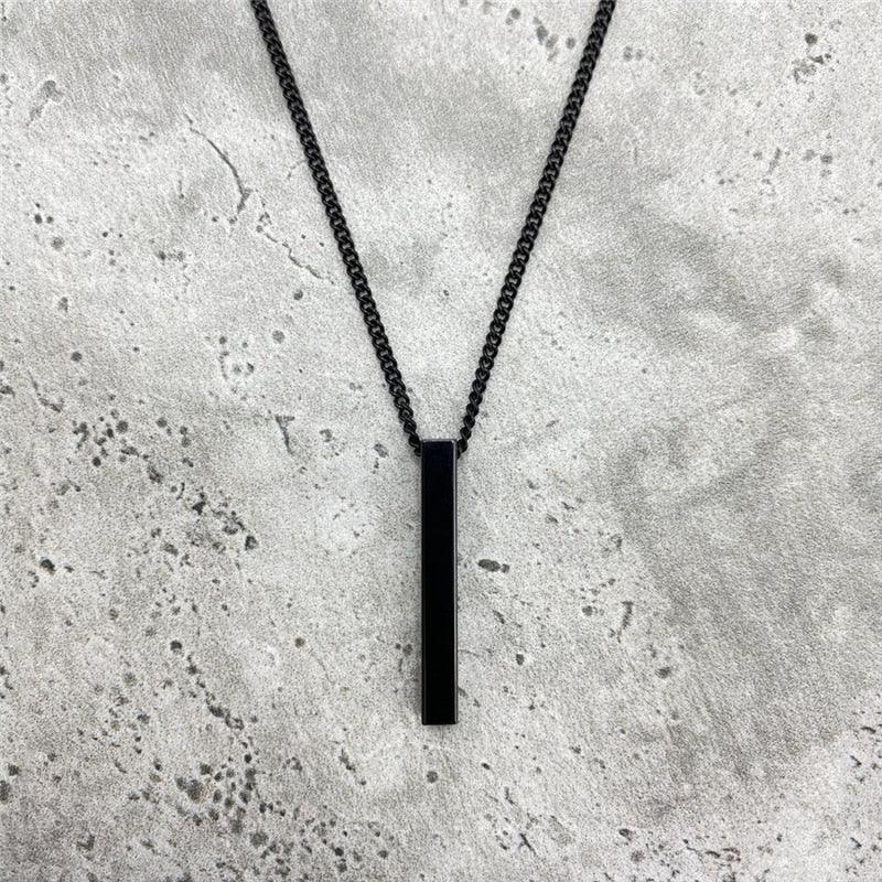 Rectangle Pendant Necklace Necklaces - The Burner Shop