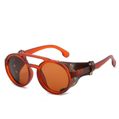 Rexx Steampunk Round Sunglasses Sunglasses - The Burner Shop