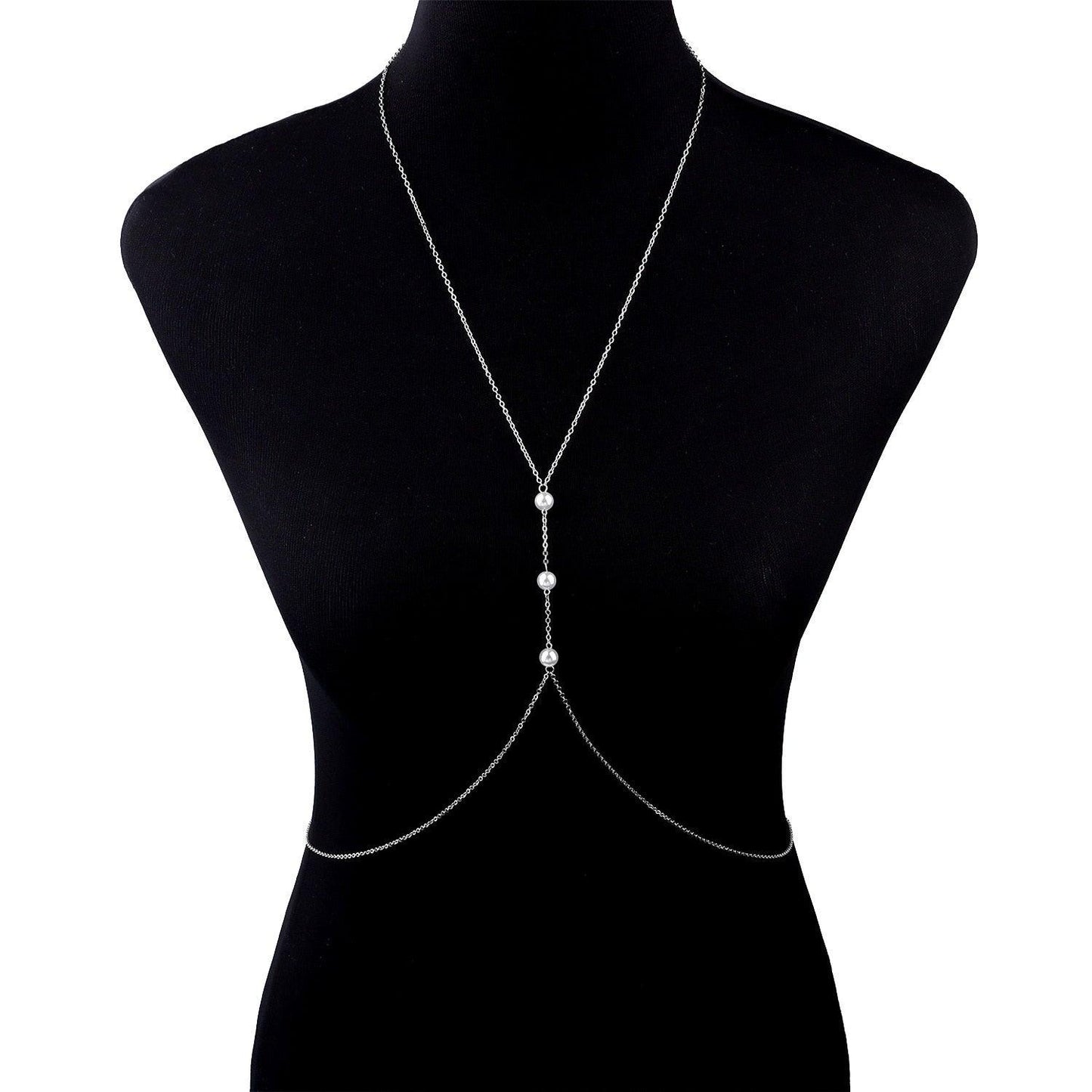 Rhinestones Bra Chain Body Jewelry - The Burner Shop