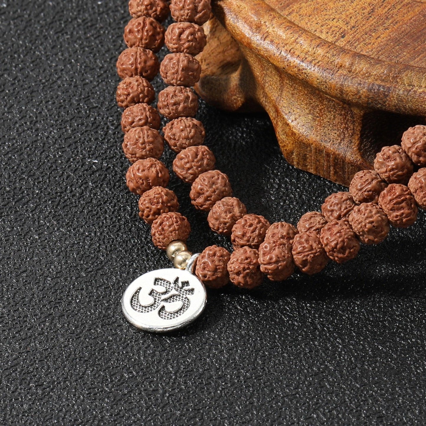 Rudraksha Beaded Necklace Necklaces - The Burner Shop