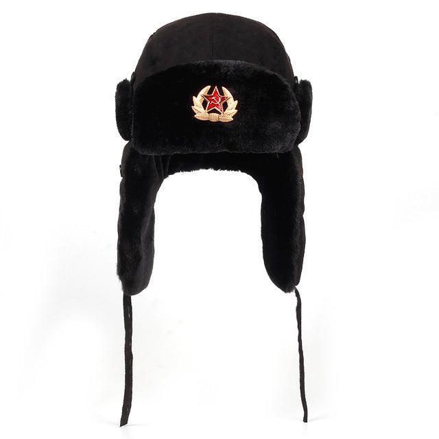 Russian Soviet Army Military Badge Bomber Hat Hats - The Burner Shop