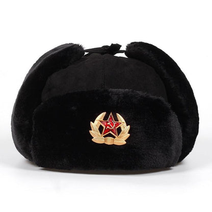 Russian Soviet Army Military Badge Bomber Hat Hats - The Burner Shop