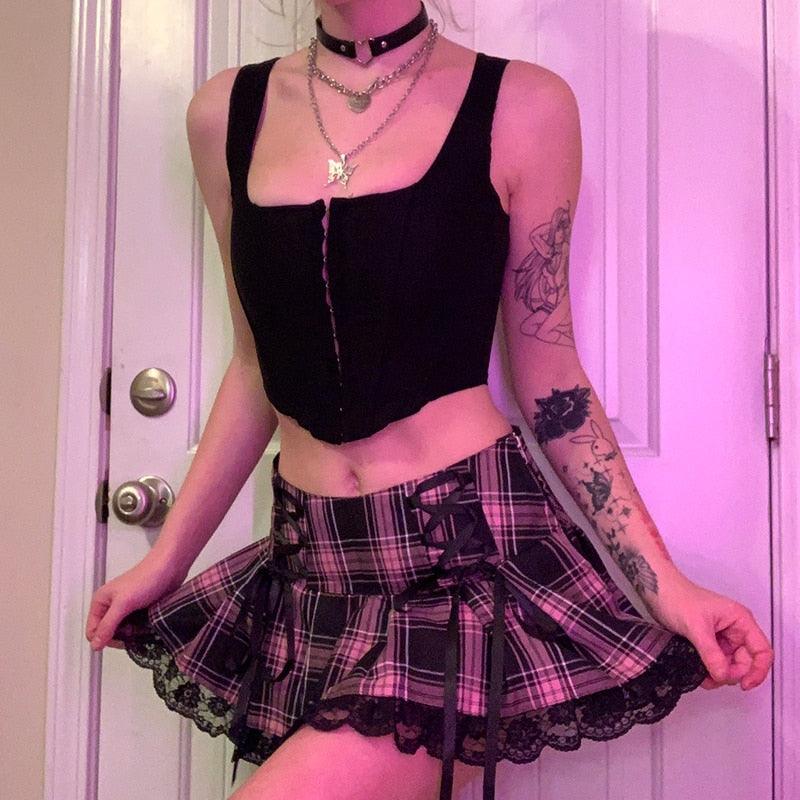 Schoolgirl Mini Skirt Skirts - The Burner Shop