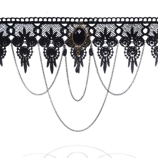 Sexy Black Lace Gothic Chokers Necklaces - The Burner Shop