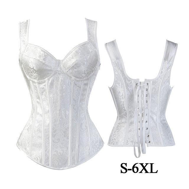 Sexy Steampunk Zipper Corset Corsets - The Burner Shop