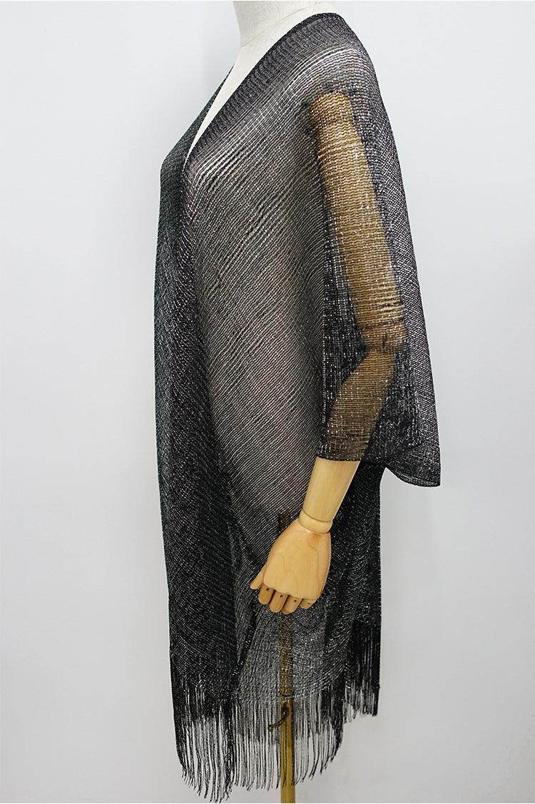 Shining Cover Up with Tassel Cover Ups - The Burner Shop