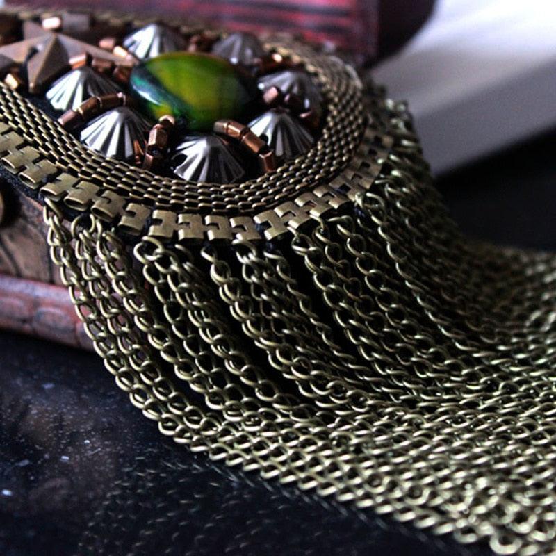 Shoulder Epaulets Tassel Chain Shoulder Piece - The Burner Shop