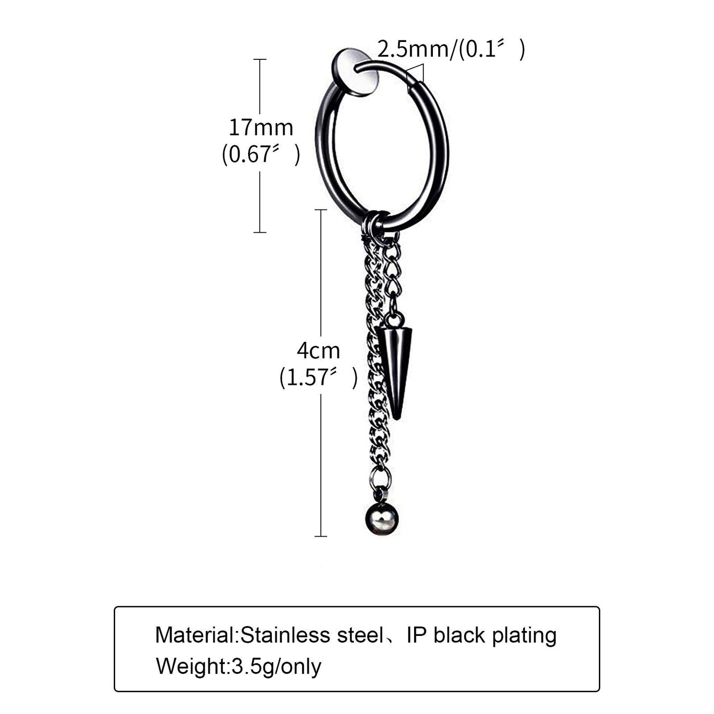 Stainless Steel Clip Earrings Earrings - The Burner Shop
