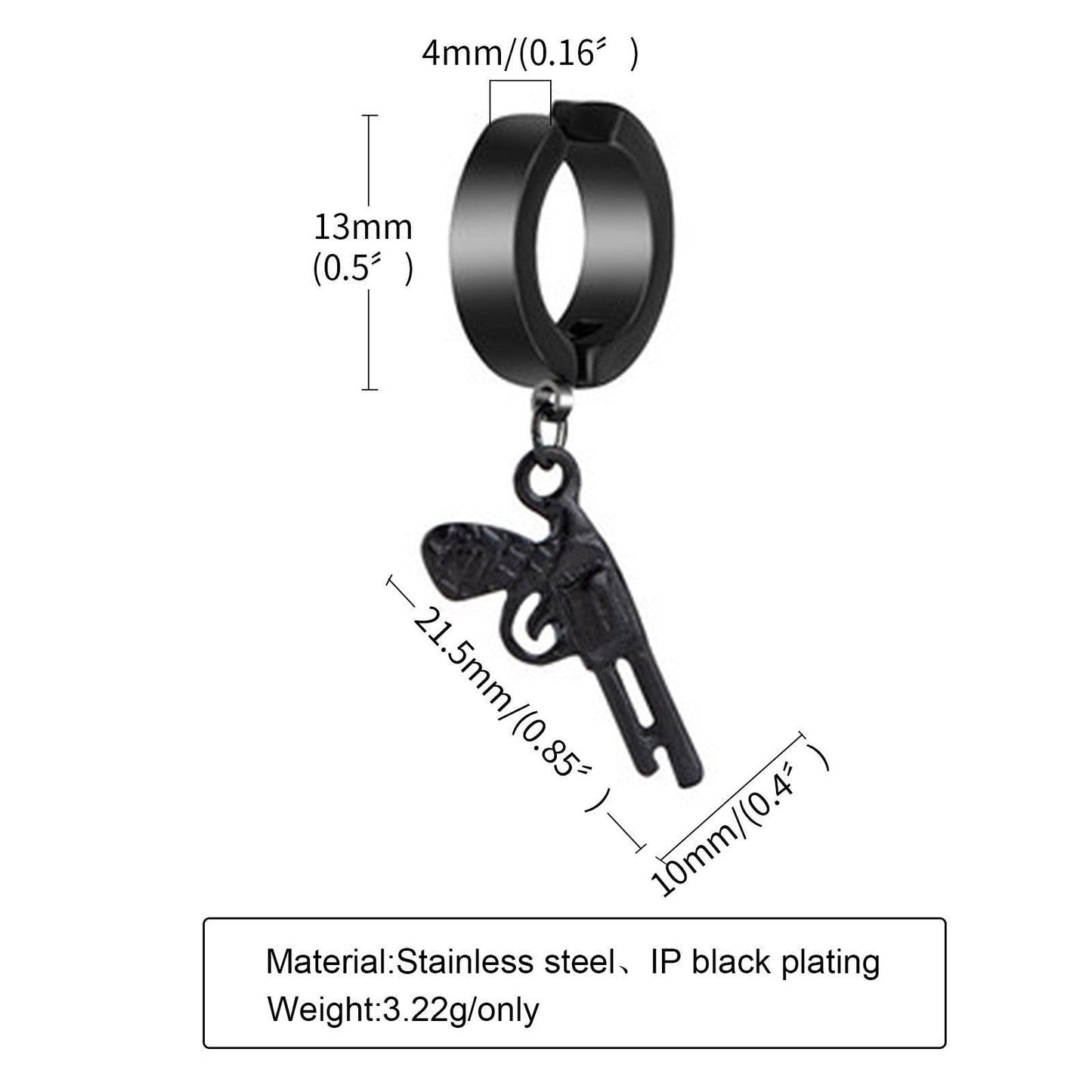 Stainless Steel Clip Earrings Earrings - The Burner Shop