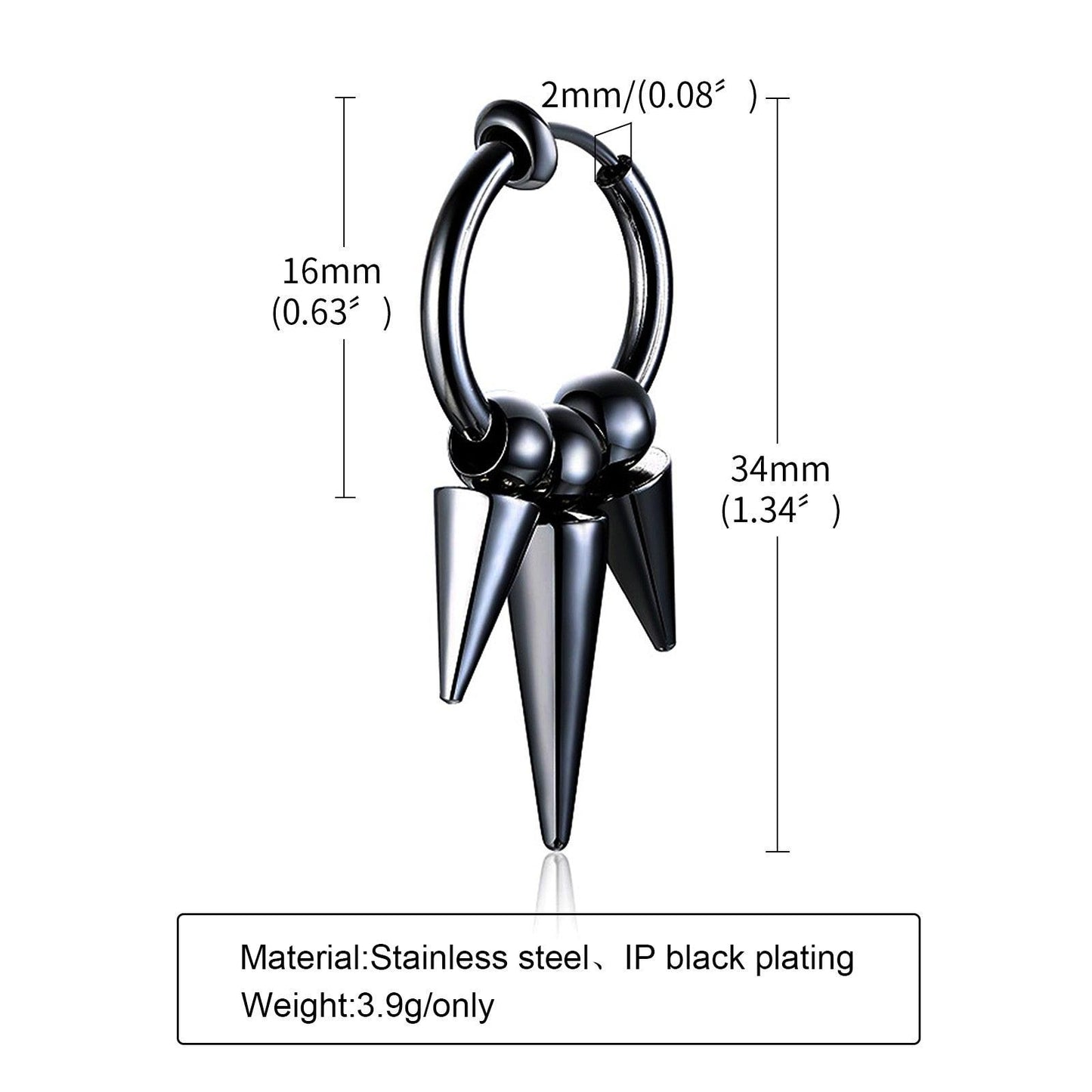 Stainless Steel Clip Earrings Earrings - The Burner Shop