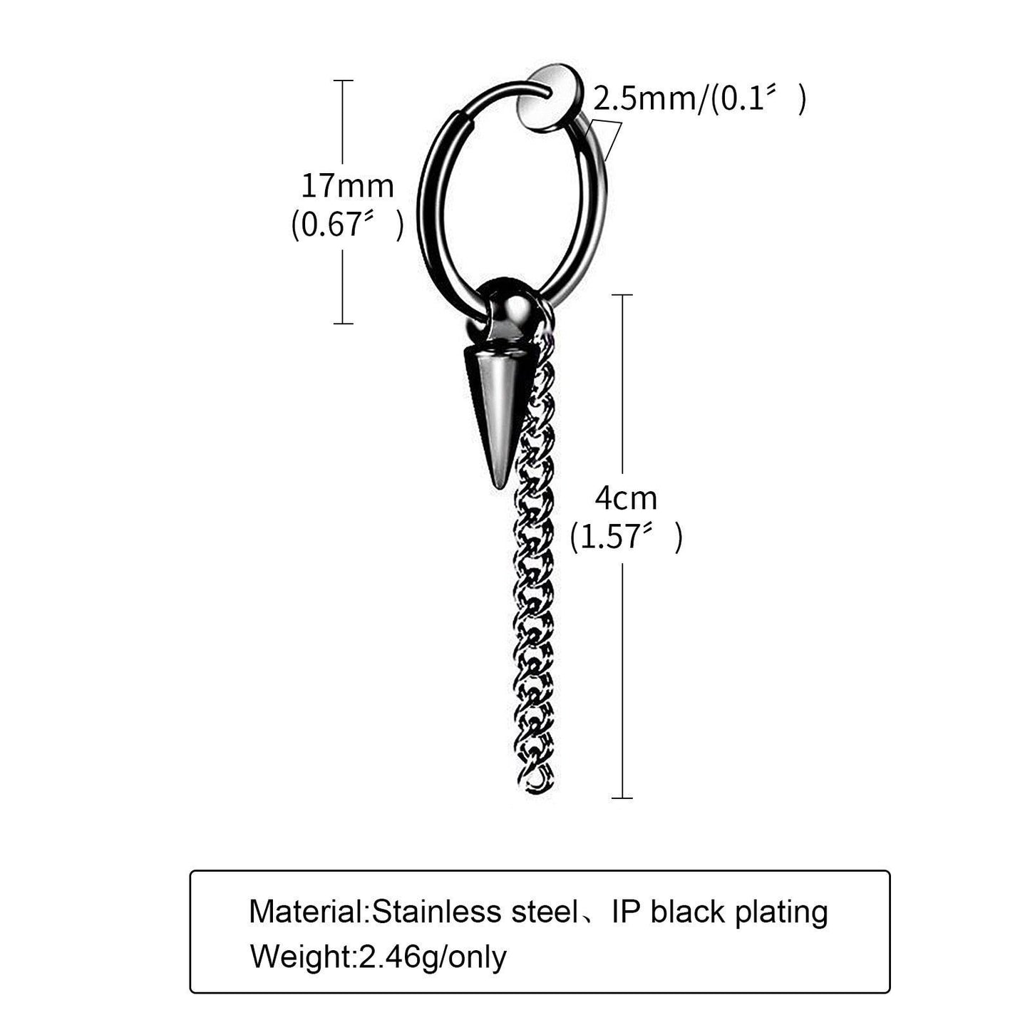 Stainless Steel Clip Earrings Earrings - The Burner Shop