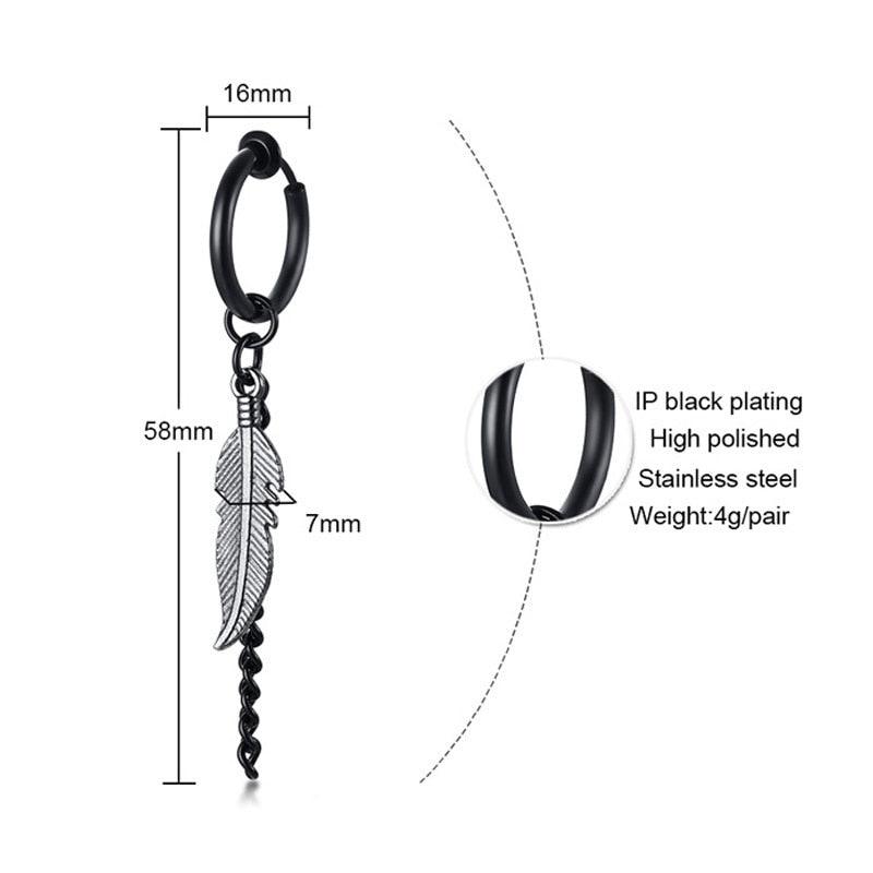 Stainless Steel Clip Earrings Earrings - The Burner Shop