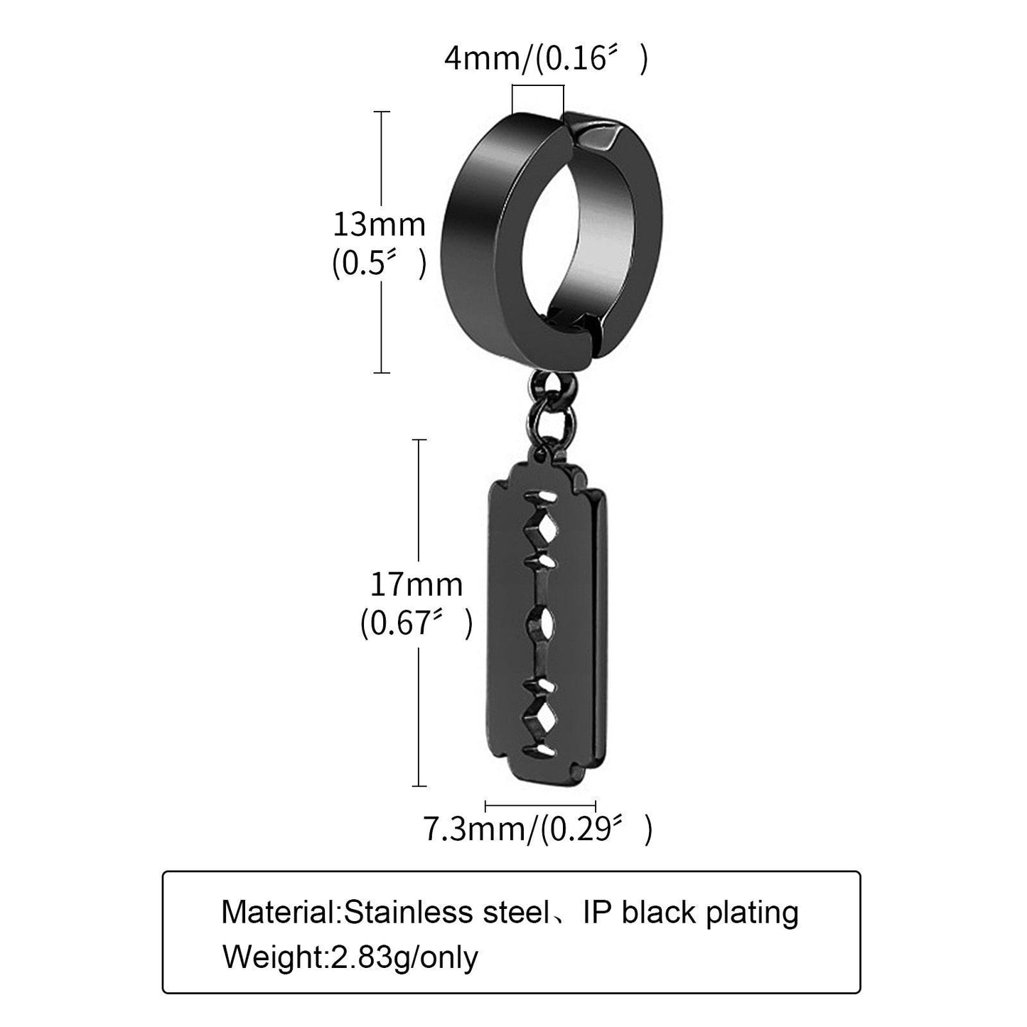 Stainless Steel Clip Earrings Earrings - The Burner Shop