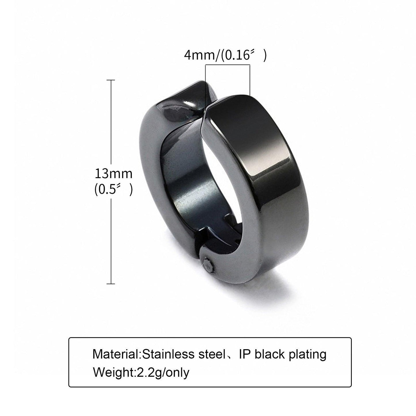 Stainless Steel Clip Earrings Earrings - The Burner Shop