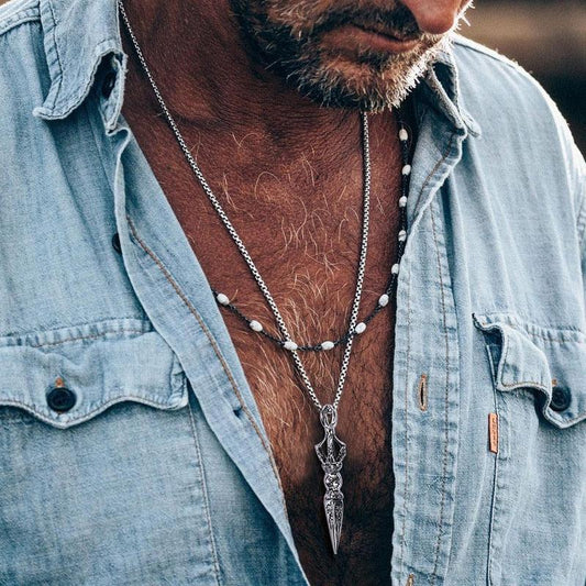 Stainless Steel Tibetan Pendant Necklaces - The Burner Shop