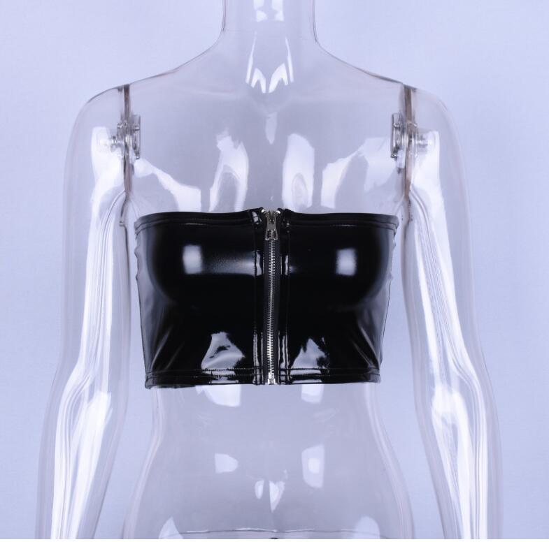 Strapless Latex Tube Top Tops - The Burner Shop