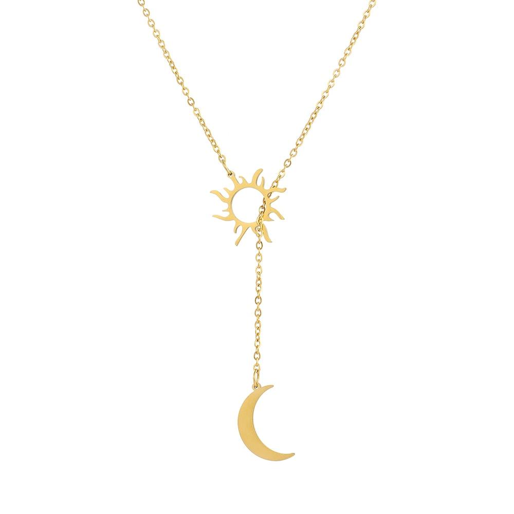 Sun & Moon Pendant Necklaces - The Burner Shop