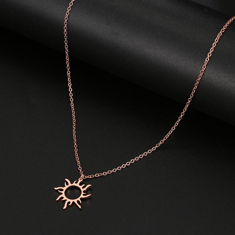 Sun Pendant Necklace Necklaces - The Burner Shop